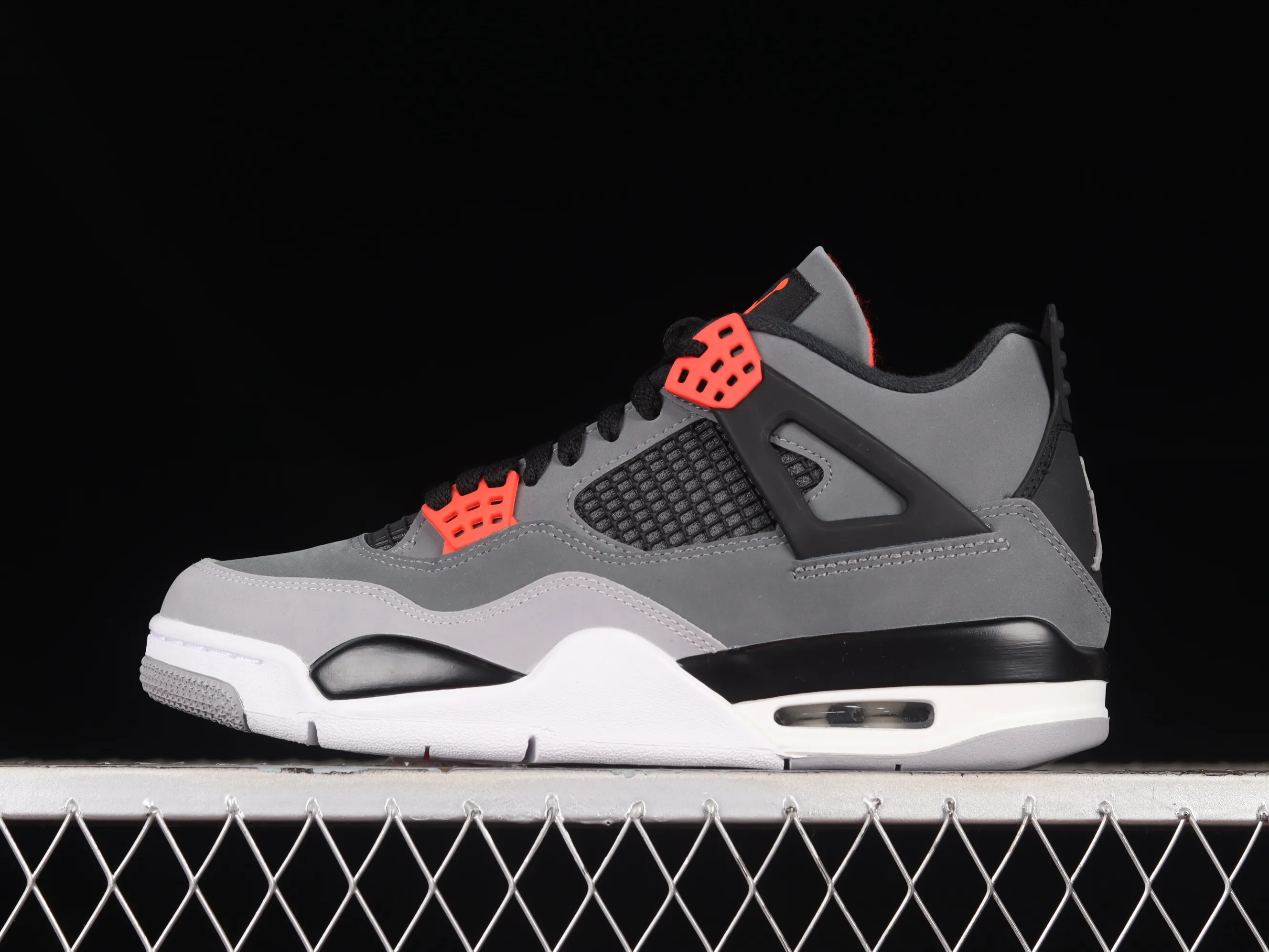 All categories Air Jordan Jordan series basketball shoes Air Jordan 4 LJR version Air Jordan 4 Retro "Infrared" AJ4 Joe 4 black gray infrared DH6927-061